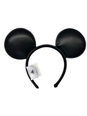 Disney Parks Mickey Mouse Faux Leather Headband Ears